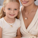 Personalizada Birthstone Geométrica Collar con la inicial grabada Dainty Joyería Cumpleaños Día del Niño Regalo para los niños