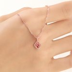 Personalized Vintage Birthstone Twist Chain Necklace Dainty Jewellery Birthday Anniversary Mother's Day Gift for Woman