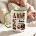 Personlig 7 bilder 11 oz 15 oz flerfarget keramisk krus med tittel og tekst Bursdag morsdagsgave til mamma bestemor 3