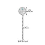 Personalized Cattle Brand Turquoise Initials Western Style Cowboy Toothpick Hat Pin Birthday Anniversary Gift for Cowboy Man
