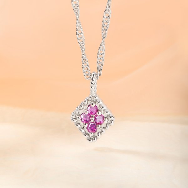 Personlig Vintage Birthstone Twist Chain Halskjede Smykker Bursdagsjubileum Morsdagsgave til kvinne