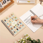 Personalised Holy Saints of Heaven Guardian A5 Spiral Notebook with Name and 120 Lined Pages Baptism Prayer Gift for Kids Catholics