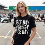 Personlig Multicolor Retro Race Day Design Mjuk T-shirt Sweatshirt med namn Game Day Födelsedagspresent för Racerälskare