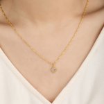 Personalized Vintage Birthstone Twist Chain Necklace Dainty Jewellery Birthday Anniversary Mother's Day Gift for Woman