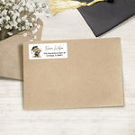 Personalized Graduation Cap Animal Waterproof Stickers with Name Return Address Label Celebration Party Decor Graduation Ceremony Gift for Graduates