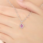 Personalized Vintage Birthstone Twist Chain Necklace Dainty Jewellery Birthday Anniversary Mother's Day Gift for Woman