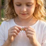 Collier Personnalisé avec Prénom Gravé Collier Commémoratif Urne de Cendres Arc-en-ciel Empreinte de Patte Cadeau pour Amoureux des Chiens Chats