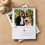 Personalized 12 Photos 2026 2027 Calendar with Text Special Date Anniversary Birthday Gift for Newborn Family Friends