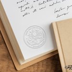 Spersonalizowana wytłaczarka do książek w kwiaty Popularny stempel do kopert z książkami w kwiaty Ex Libris Urodzinowy prezent rocznicowy dla miłośnika czytania kwiatów