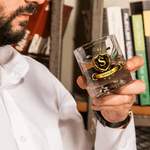 Spersonalizowana odznaka golfowa 10 uncji Szklanka do whisky z imieniem i inicjałem Prezent urodzinowy na Dzień Ojca dla golfistów Miłośnicy golfa Mężczyźni