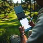 Gepersonaliseerde Beste Vader Ooit Leren Golf Scorecard Houder Yardage Boekomslag met Kindernaam Vaderdag Verjaardagscadeau voor Golfliefhebber