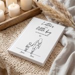Personalized Parent-Child Silhouette Drawing A5 Journal Notebook with Name Baby Shower Use Birthday Mother's Day Gift for New Parents