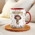 Personalisierte niedlichen Cartoon Oma Schmetterling 11 oz 15 oz Keramik Kaffeebecher mit Namen Muttertag Geburtstag Geschenk für Oma