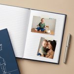 Personalized Parent-Child Silhouette Drawing A5 Journal Notebook with Name Baby Shower Use Birthday Mother's Day Gift for New Parents