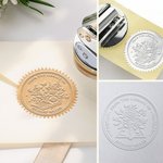 Spersonalizowana wytłaczarka do książek w kwiaty Popularny stempel do kopert z książkami w kwiaty Ex Libris Urodzinowy prezent rocznicowy dla miłośnika czytania kwiatów