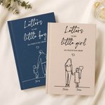Personalized Parent-Child Silhouette Drawing A5 Journal Notebook with Name Baby Shower Use Birthday Mother's Day Gift for New Parents