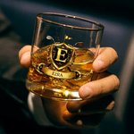 Spersonalizowana odznaka golfowa 10 uncji Szklanka do whisky z imieniem i inicjałem Prezent urodzinowy na Dzień Ojca dla golfistów Miłośnicy golfa Mężczyźni