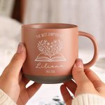 Mug en céramique 12 oz avec nom et date Utilisation quotidienne Cadeau de fête des mères pour maman grand-mère