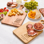 Personalised Fifth Anniversary Wood Charcuterie Cutting Board with Names and Year Kitchen Decor Anniversary Gift for Wife Husband Couple