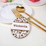 Personalized Egg Shape Easter Basket Tags Wooden Ornament Home Decoration with Engraved Name Easter Gift for Kids