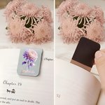 Personalisierte Multicolor Retro Geburt Blume magnetische PU Leder Lesezeichen Clip mit Namen Buch Club Geburtstag Geschenk für Bücherwürmer Lesen Liebhaber