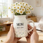 Personifierad keramisk växtvas med handtag Titel och namn Födelsedag Mors dag Present till mamma mormor familj
