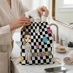 Personalizzato colorato personaggio dei cartoni animati stelle coulisse borsa con nome attività all'aperto spiaggia festa di compleanno regalo per le ragazze donne Besties