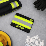 Personalized Fire Fighting Oxford Cloth Wallet with Name and Badge Number Portable Accessories Father's Day Birthday Gift for Firemen Men