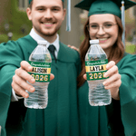Personalized Congratulations Class of 2026 Water Bottle Label Sticker with Name and Year Set of 10 Graduation Party Gift for Graduates