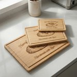 Personalised Engraved Name Sourdough Handmade with Love Charcuterie Chopping Board with Juice Groove Kitchen Decor Birthday Gift for Bakers