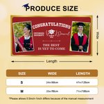 Personalized Multicolour Congratulations Photos Banner with Name Text and School Name Party Backdrop Decor Class of 2026 Graduation Gift for Graduates