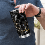 Personalized Multicolor Crystal Skeleton 20 oz Tumbler with Name Daily Use Birthday Gift for Friend Family