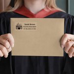 Personalized Class of 2026 Graduation Season Address Labels Stickers with Name Envelope Invitation Decor Graduation Party Favor for Graduate Teacher