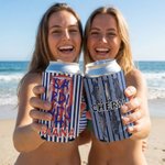 Personalisierte Sardine Makrele Flunder gestreift isolierte Bierdose Kühlerhülse mit Namen Strand Party Geburtstagsgeschenk für Angeln Enthusiasten