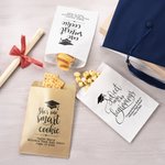 Personalized Grad Cap Smart Cookie Food-Grade Paper Treat Bags with Name Set of 20 Graduation Party Favors Gift for Class of 2026 Graduates Seniors