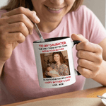 Personalised Multicolor Mom-Daughter Photo 11/15 oz Ceramic Coffee Mug with Text Daily Use Mother's Day Birthday Gift for Women