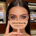 Personalised Sparkly Glitter Design Multicolor Lash and Brow Photo Prop with Text Beauty Room Salon Decor Opening Gift for Lash Technicians