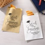 Personalized Grad Cap Smart Cookie Food-Grade Paper Treat Bags with Name Set of 20 Graduation Party Favors Gift for Class of 2026 Graduates Seniors