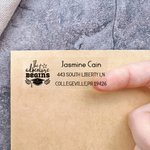 Personalized Class of 2026 Graduation Season Address Labels Stickers with Name Envelope Invitation Decor Graduation Party Favor for Graduate Teacher