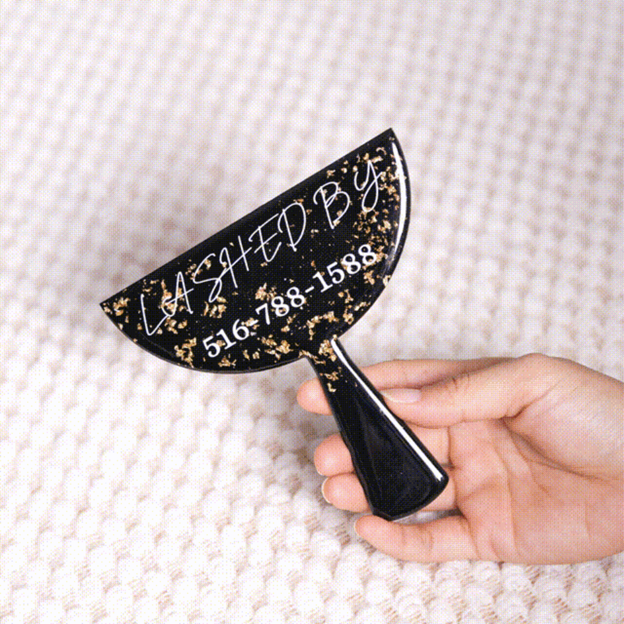 Personalised Sparkly Glitter Design Multicolor Lash and Brow Photo Prop with Text Beauty Room Salon Decor Opening Gift for Lash Technicians
