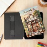Personalized Exquisite Bookstore Pattern Kindle Case with Name Anniversary Birthday Gift for Bookworms Book Lovers
