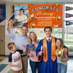 Personalized Congrats Photo Golden Balloon Graduation Banner with Name School Name and Year Party Decor Graduation Gift for Graduates
