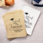 Personalized Grad Cap Smart Cookie Food-Grade Paper Treat Bags with Name Set of 20 Graduation Party Favors Gift for Class of 2026 Graduates Seniors