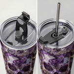Personalized Multicolor Crystal Skeleton 20 oz Tumbler with Name Daily Use Birthday Gift for Friend Family