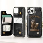 Personalized Horse Photo Portrait Phone Case with Name and Card Holder for iPhone Samsung Daily Use Birthday Gift for Horse Owners Riders