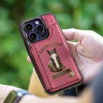 Personalized Horse Photo Portrait Phone Case with Name and Card Holder for iPhone Samsung Daily Use Birthday Gift for Horse Owners Riders