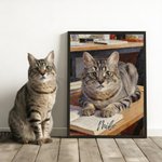Henkilökohtainen öljymaalaus Effect Photo Poster Oil Canvas maalaus nimi Wall Decor Syntymäpäivälahja perheen ystävästä