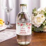 Personalized Flower Bow Wedding Theme Water Bottle Label Sticker Set of 20 Something Blue Engagement Bridal Shower Party Gift for Couple