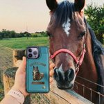Personalized Horse Photo Portrait Phone Case with Name and Card Holder for iPhone Samsung Daily Use Birthday Gift for Horse Owners Riders