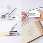 Personalised Dragon Fantasy Novel Book Embosser Stamp with Name Text Birthday Reading Party Gift for Book Dragon Lover